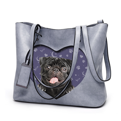 I Know I'm Cute - Pug Glamour Handbag V2 - 11