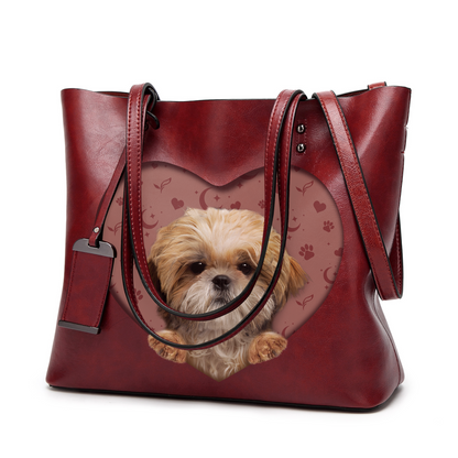I Know I'm Cute - Shih Tzu Glamour Handbag V1 - 7
