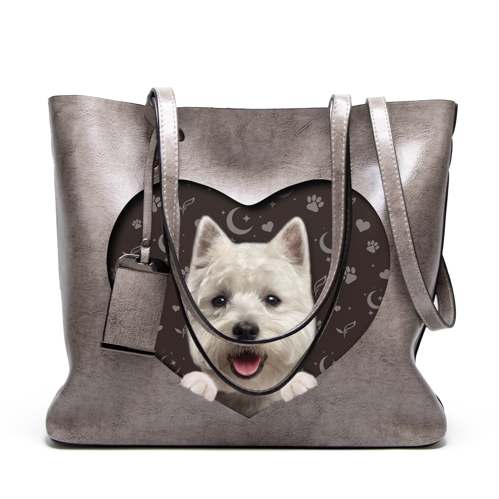 I Know I'm Cute - West Highland White Terrier Glamour Handbag V1 - 10