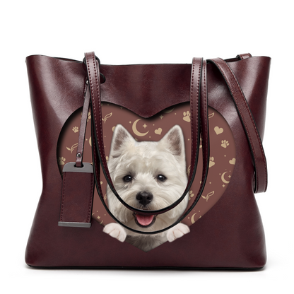 I Know I'm Cute - West Highland White Terrier Glamour Handbag V1 - 5