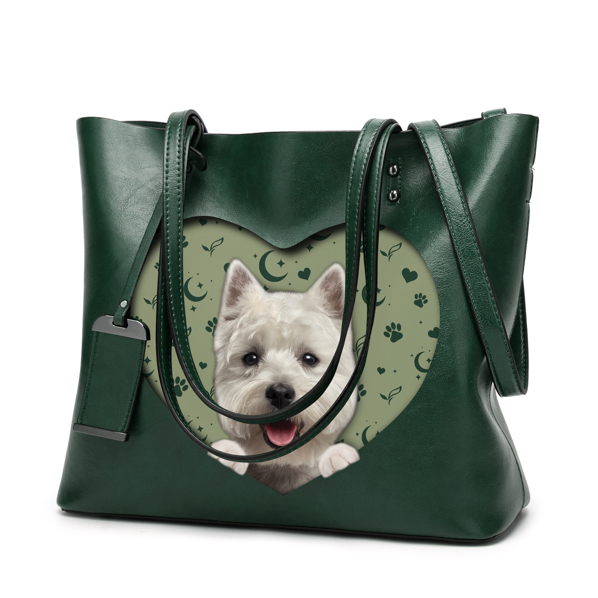I Know I'm Cute - West Highland White Terrier Glamour Handbag V1 - 12