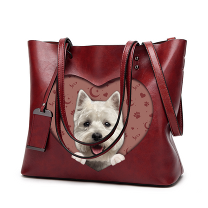 I Know I'm Cute - West Highland White Terrier Glamour Handbag V1 - 7