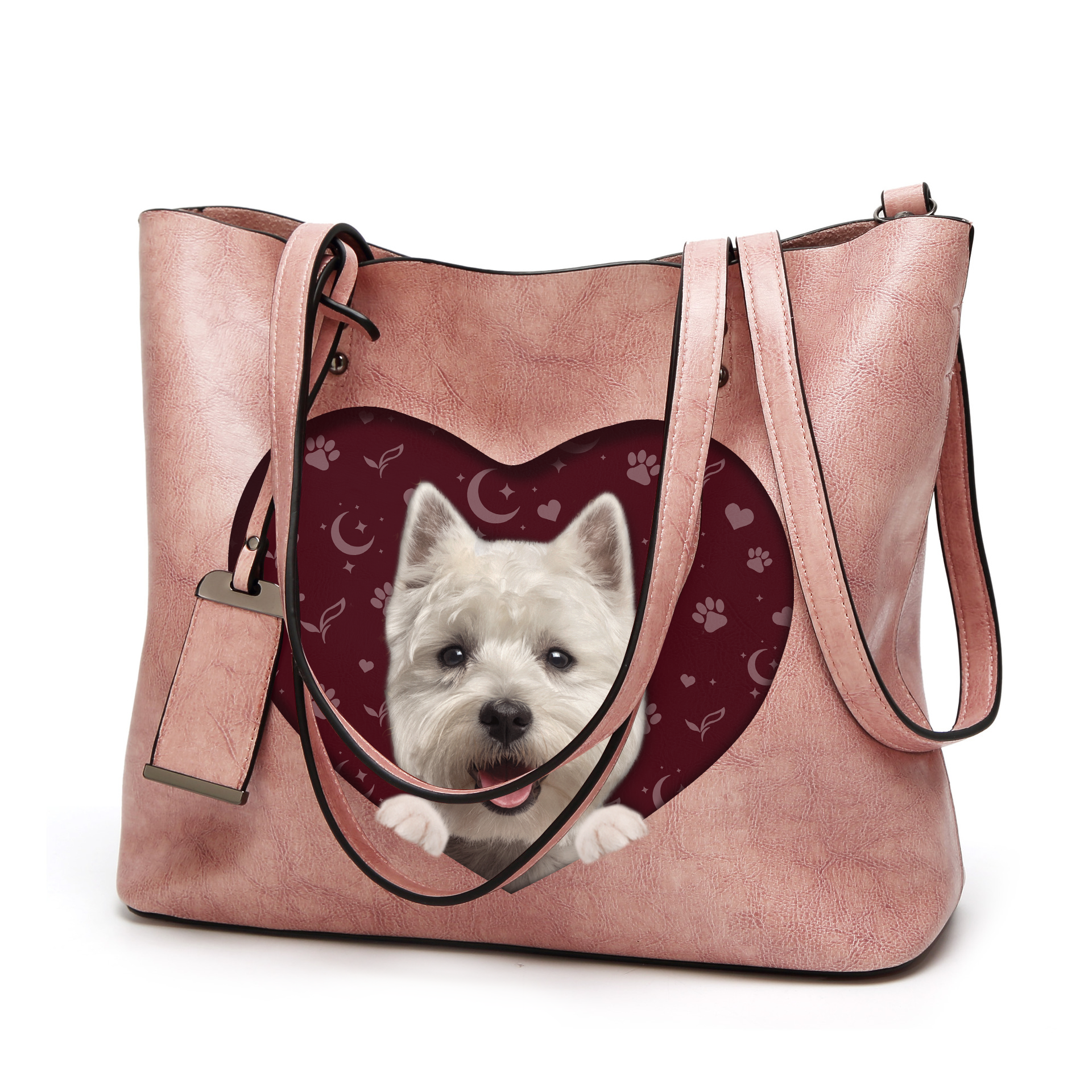 I Know I'm Cute - West Highland White Terrier Glamour Handbag V1 - 8