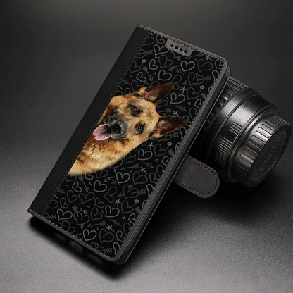 Ich beobachte dich, Süße – Deutscher Schäferhund-Geldbörsen-Etui