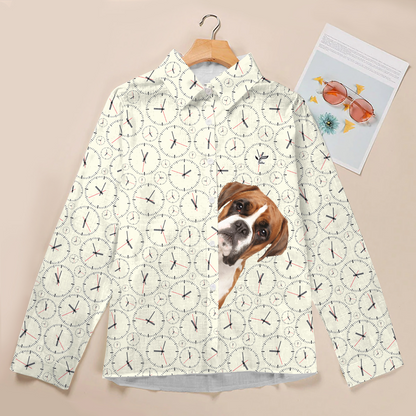 It's Paw Time For Your Boxer - Follus Women's Long-Sleeve Shirt