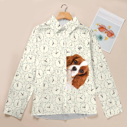 It's Paw Time For Your Cavalier King Charles Spaniel - Follus Women's Long-Sleeve Shirt V2