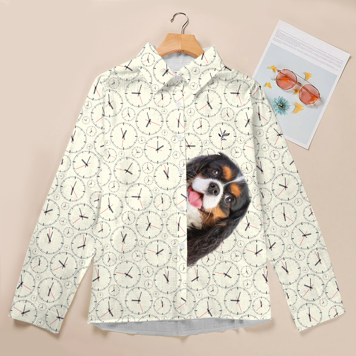 It's Paw Time For Your Cavalier King Charles Spaniel - Follus Women's Long-Sleeve Shirt V4