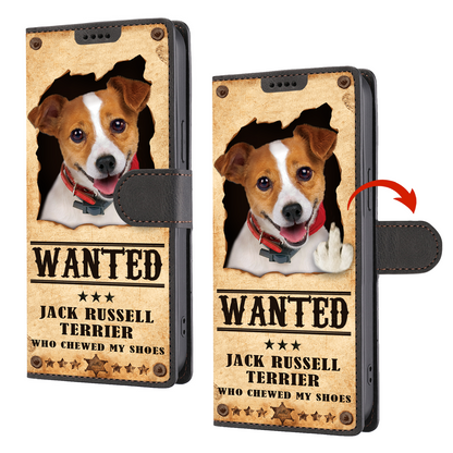 Jack Russell Terrier Wanted - Fun Wallet Phone Case V1
