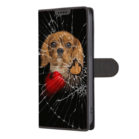 Knock You Out, Cavalier King Charles Spaniel - Wallet Phone Case V2