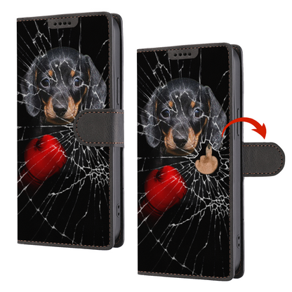 Knock You Out, Dachshund - Wallet Phone Case V1