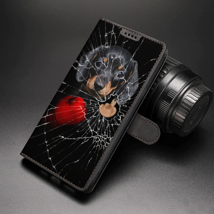 Knock You Out, Dachshund - Wallet Phone Case V1