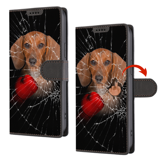 Knock You Out, Dachshund - Wallet Phone Case V2