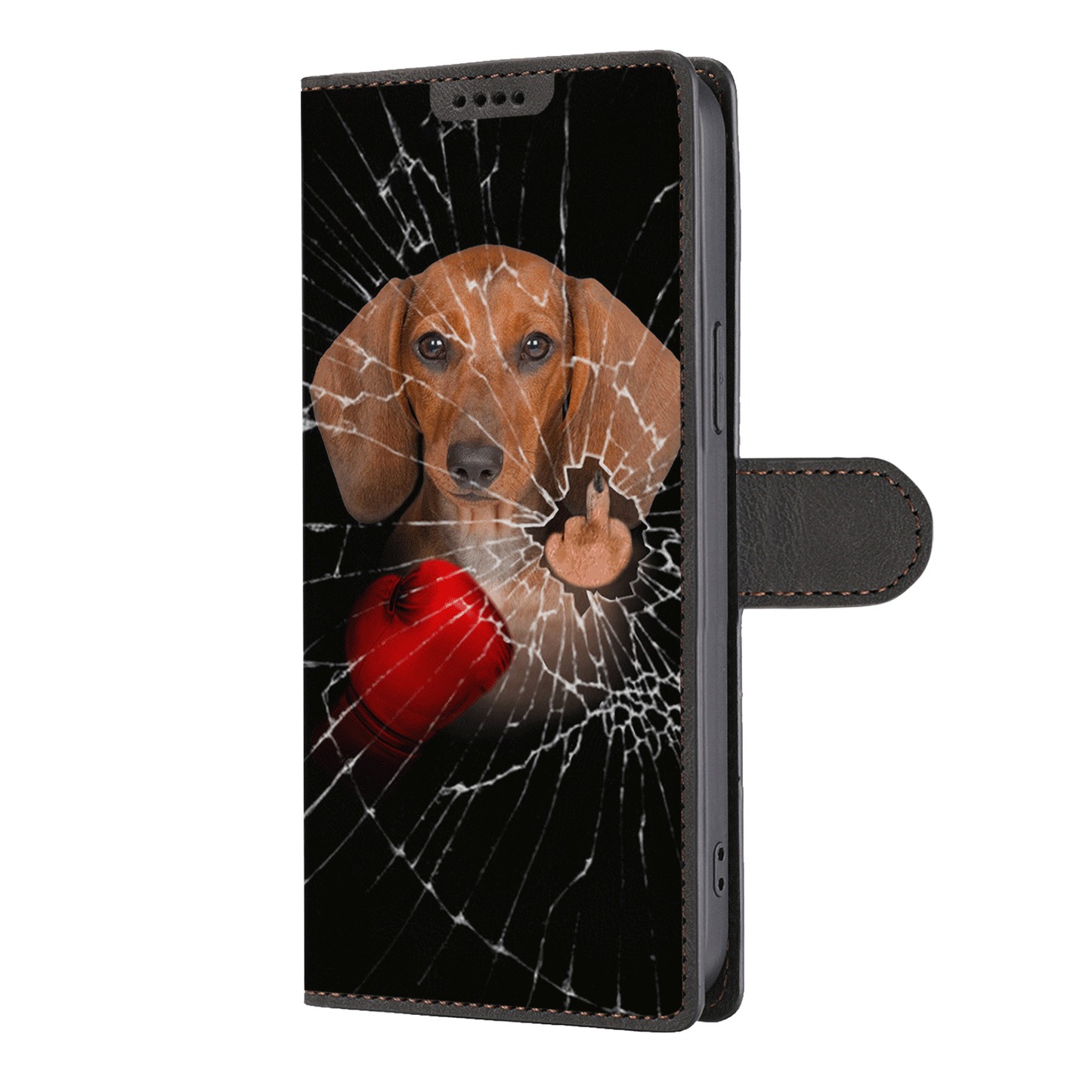 Knock You Out, Dachshund - Wallet Phone Case V2