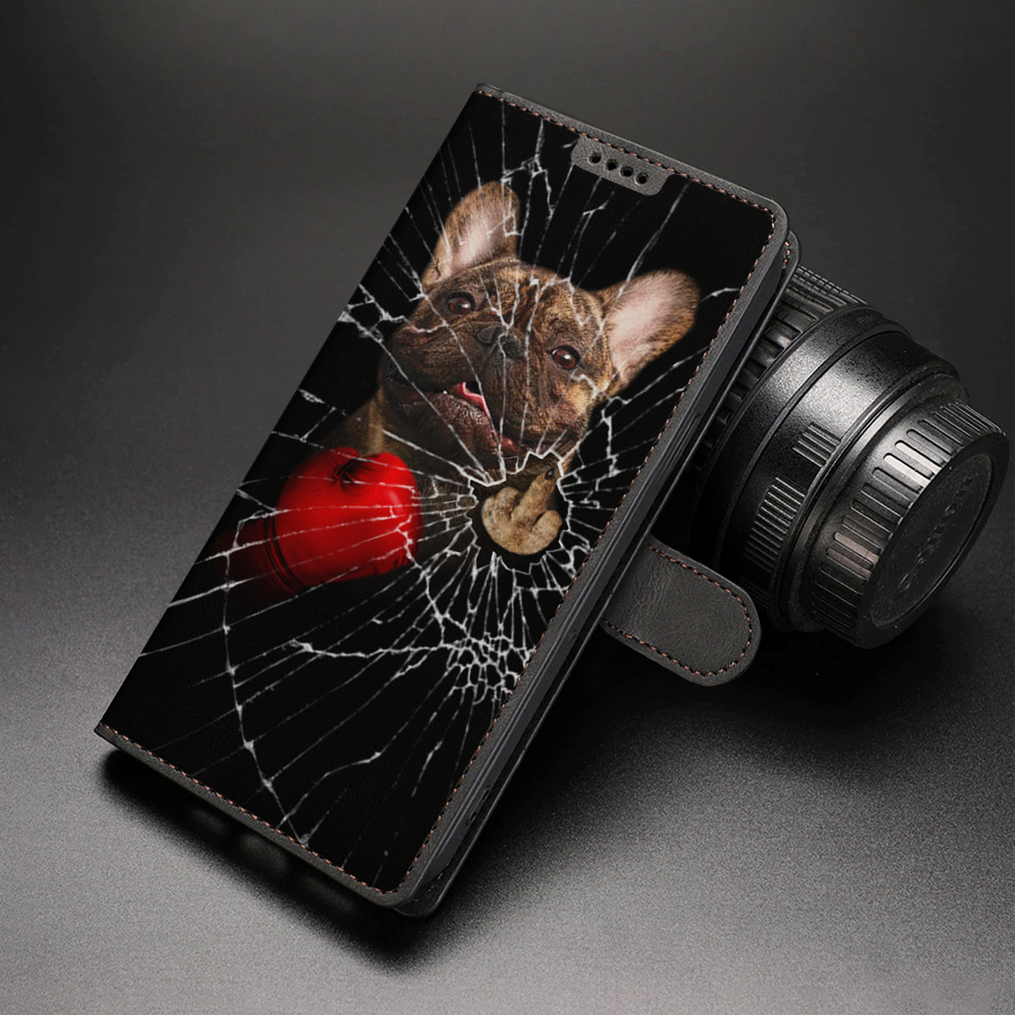 Knock You Out, French Bulldog - Wallet Phone Case V3