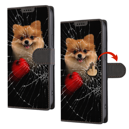 Knock You Out, Pomeranian - Wallet Phone Case V1