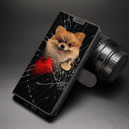 Knock You Out, Pomeranian - Wallet Phone Case V1