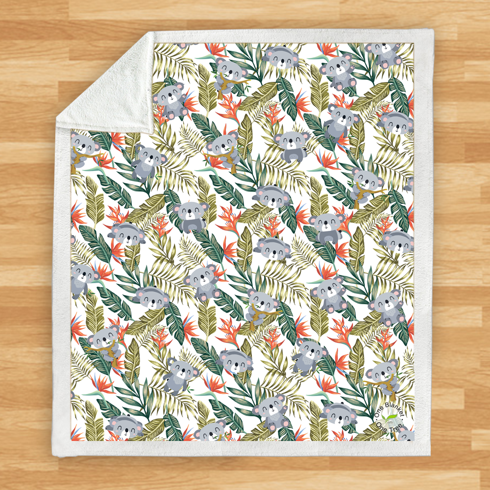 Koala Colorful Blanket V2 - Plants One Tree