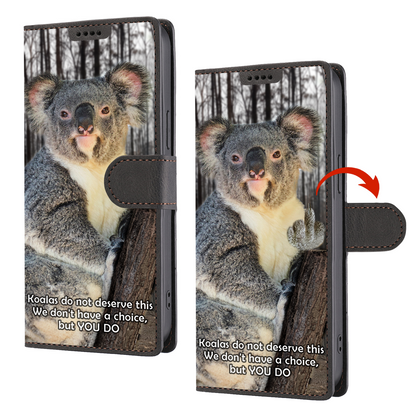 Koala Guardian - Öko-Wald-Telefonhülle mit Geldbörse V1