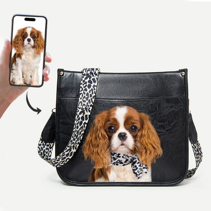 Leopard - Personalized Crossbody Bag With Your Pet's Photo V1