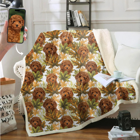 Ich liebe dich für immer – personalisierte bunte Decke mit dem Foto deines Haustiers V2