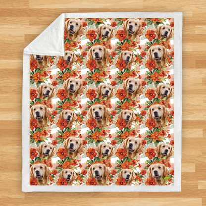 Love You Forever - Personalized Colorful Blanket With Your Pet's Photo V3