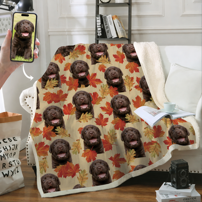 Love You Forever - Personalized Colorful Blanket With Your Pet's Photo