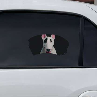 Misty Morning - Bull Terrier Window Car Decal V1