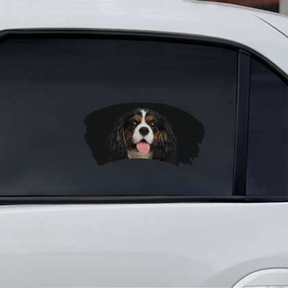 Misty Morning - Cavalier King Charles Spaniel Window Car Decal V1