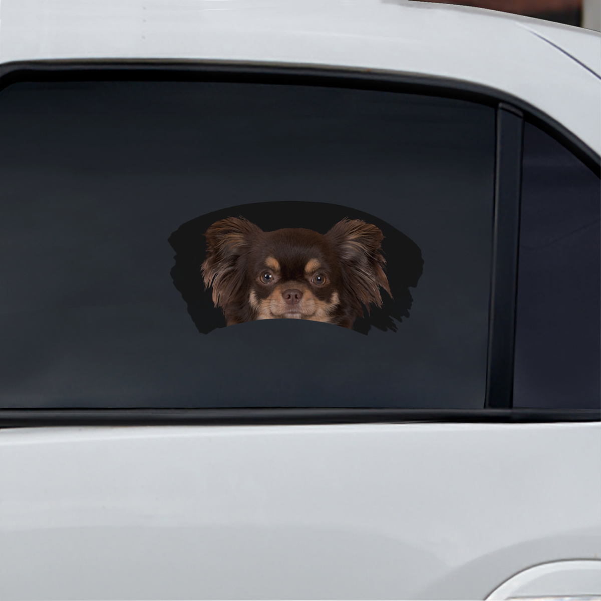 Misty Morning - Chihuahua Window Car Decal V2