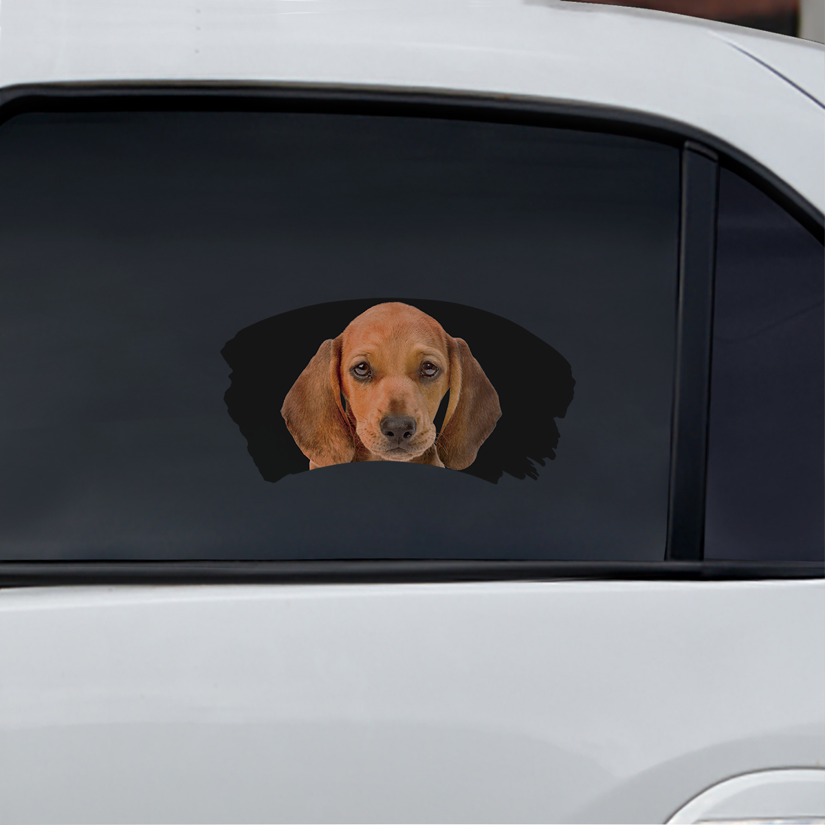 Misty Morning - Dachshund Window Car Decal V1