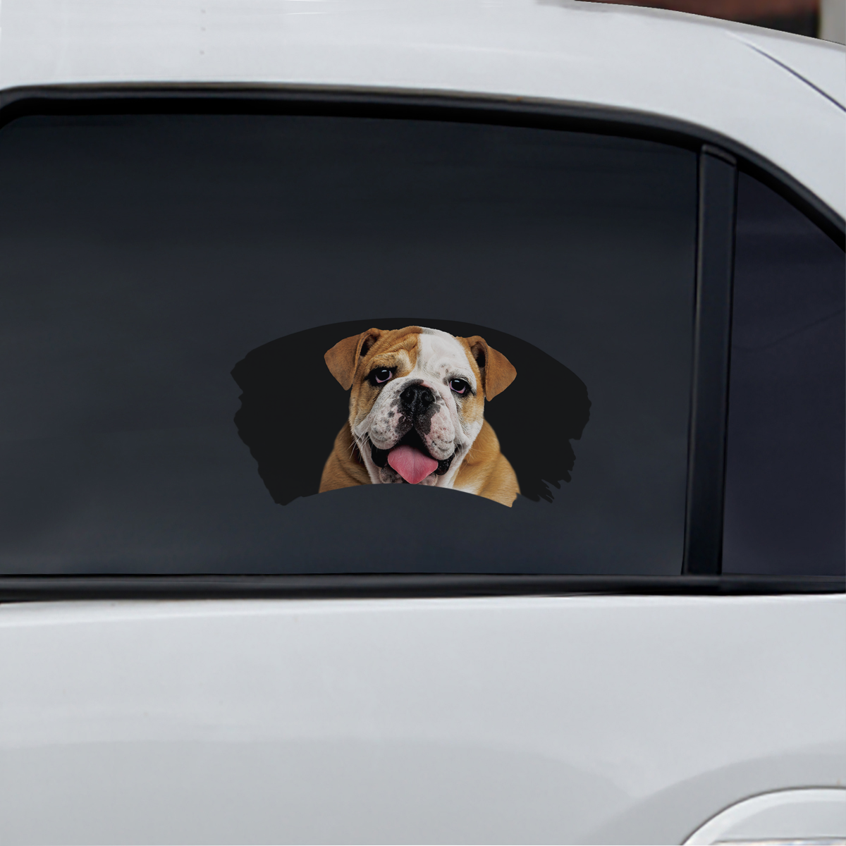 Misty Morning - English Bulldog Window Car Decal V1