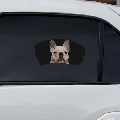 Misty Morning - French Bulldog Window Car Decal V3