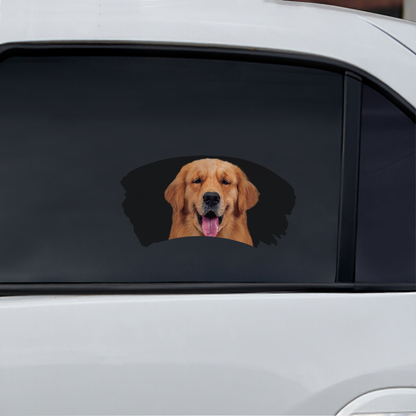 Misty Morning - Golden Retriever Window Car Decal V1