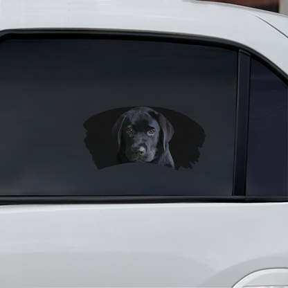 Misty Morning - Labrador Window Car Decal V3