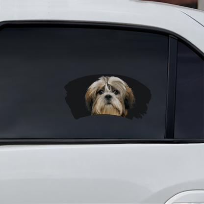 Misty Morning - Shih Tzu Window Car Decal V1