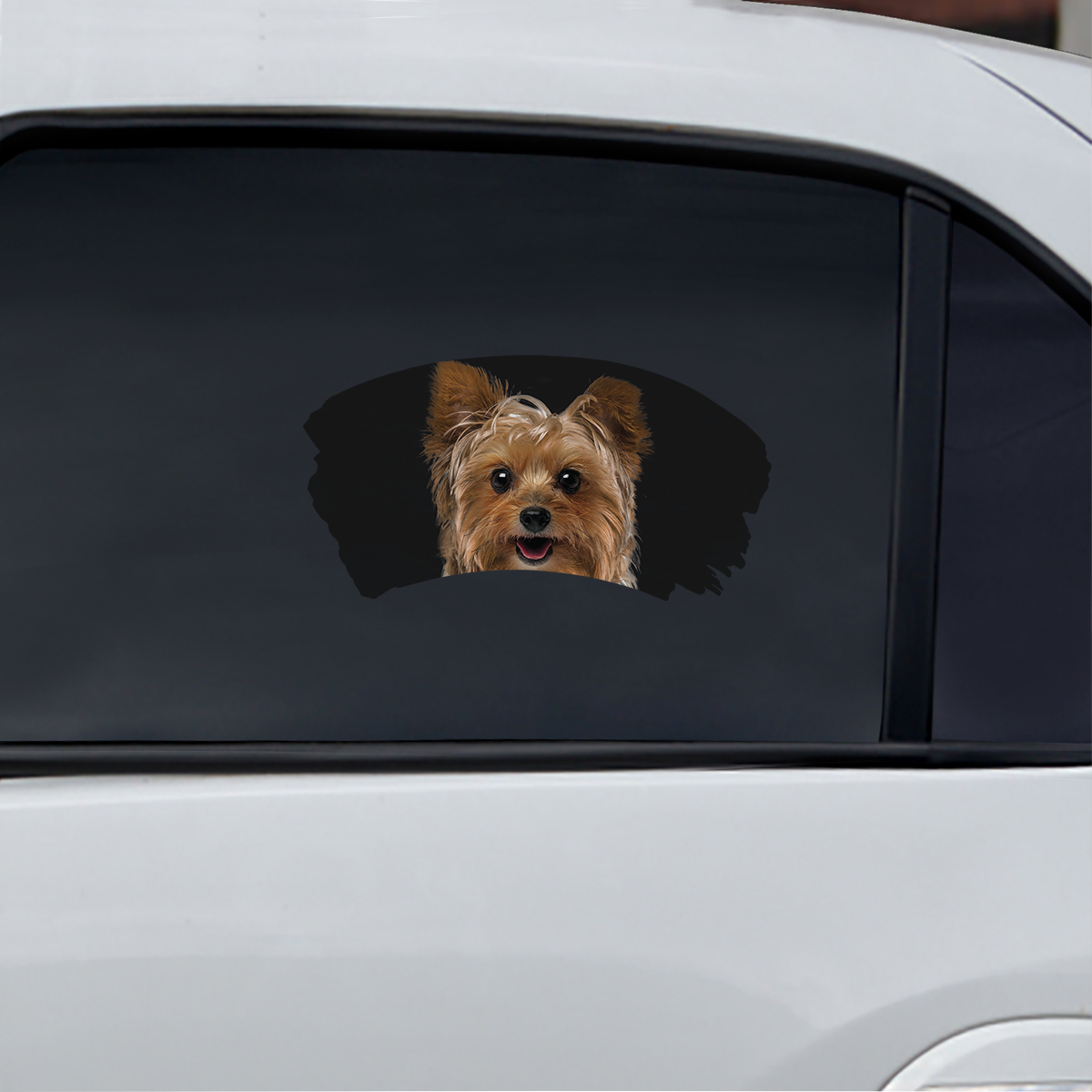 Misty Morning - Yorkshire Terrier Window Car Decal V1