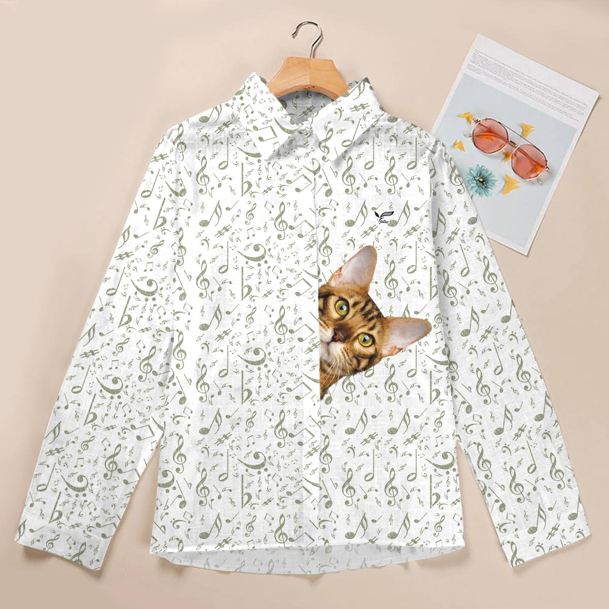 Music And Bengal Cat Are All You Need - Follus Women's Long-Sleeve Shirt