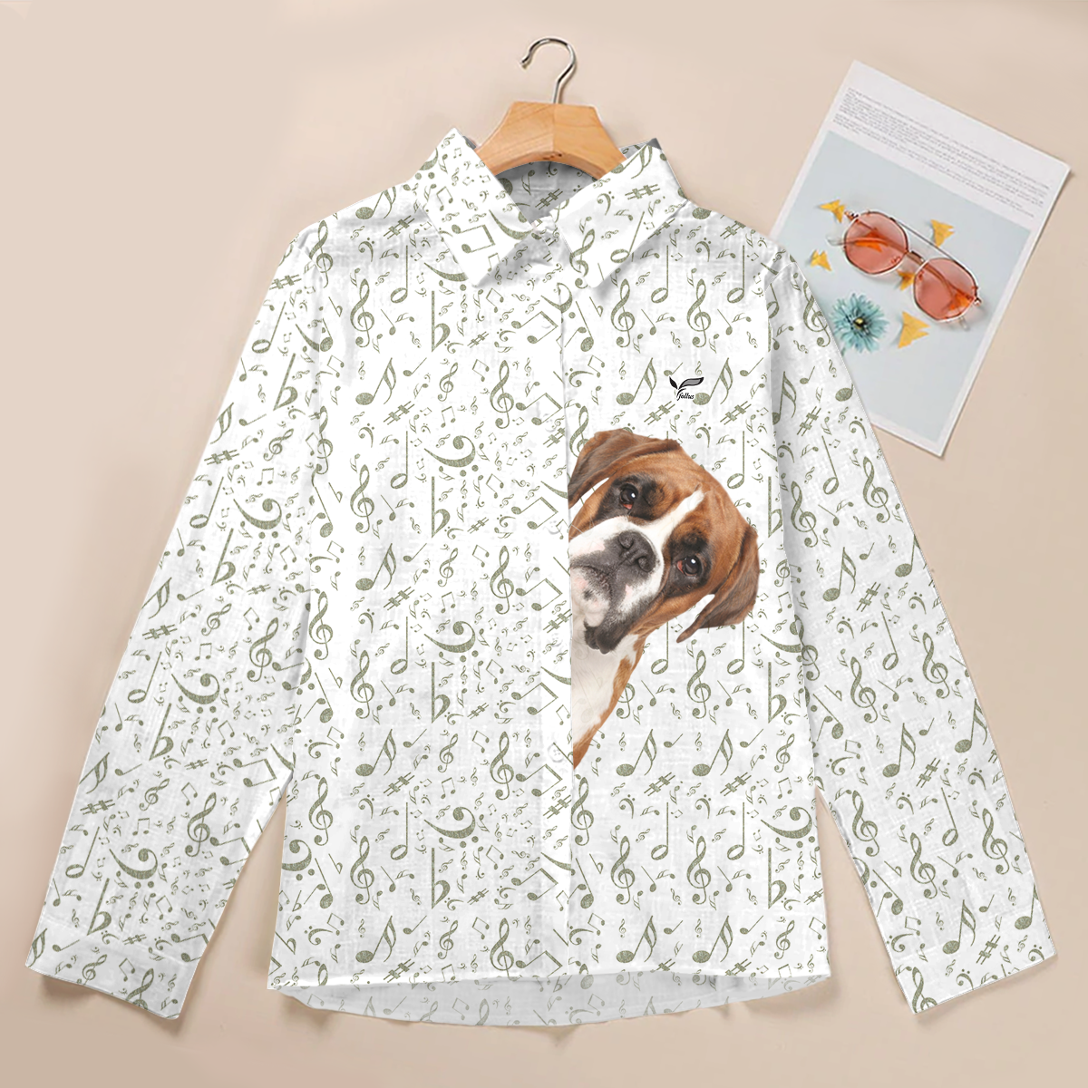 Music And Boxer Dog Are All You Need - Follus Women's Long-Sleeve Shirt