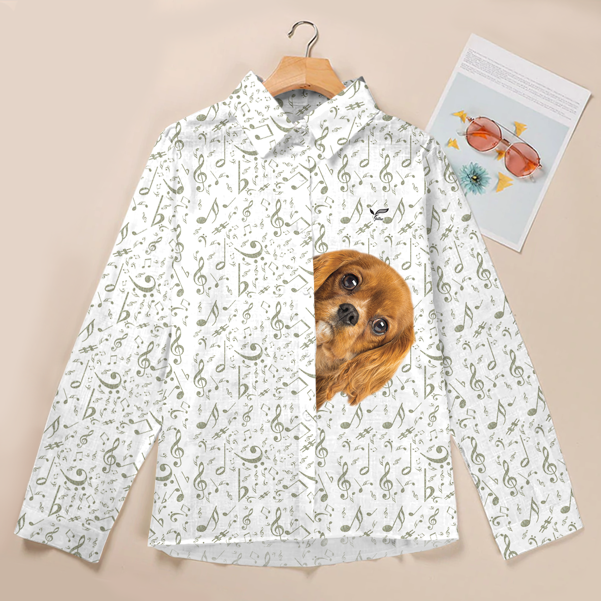 Music And Cavalier King Charles Spaniel Are All You Need - Follus Women's Long-Sleeve Shirt V2