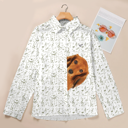Music And Dachshund Are All You Need - Follus Women's Long-Sleeve Shirt V2