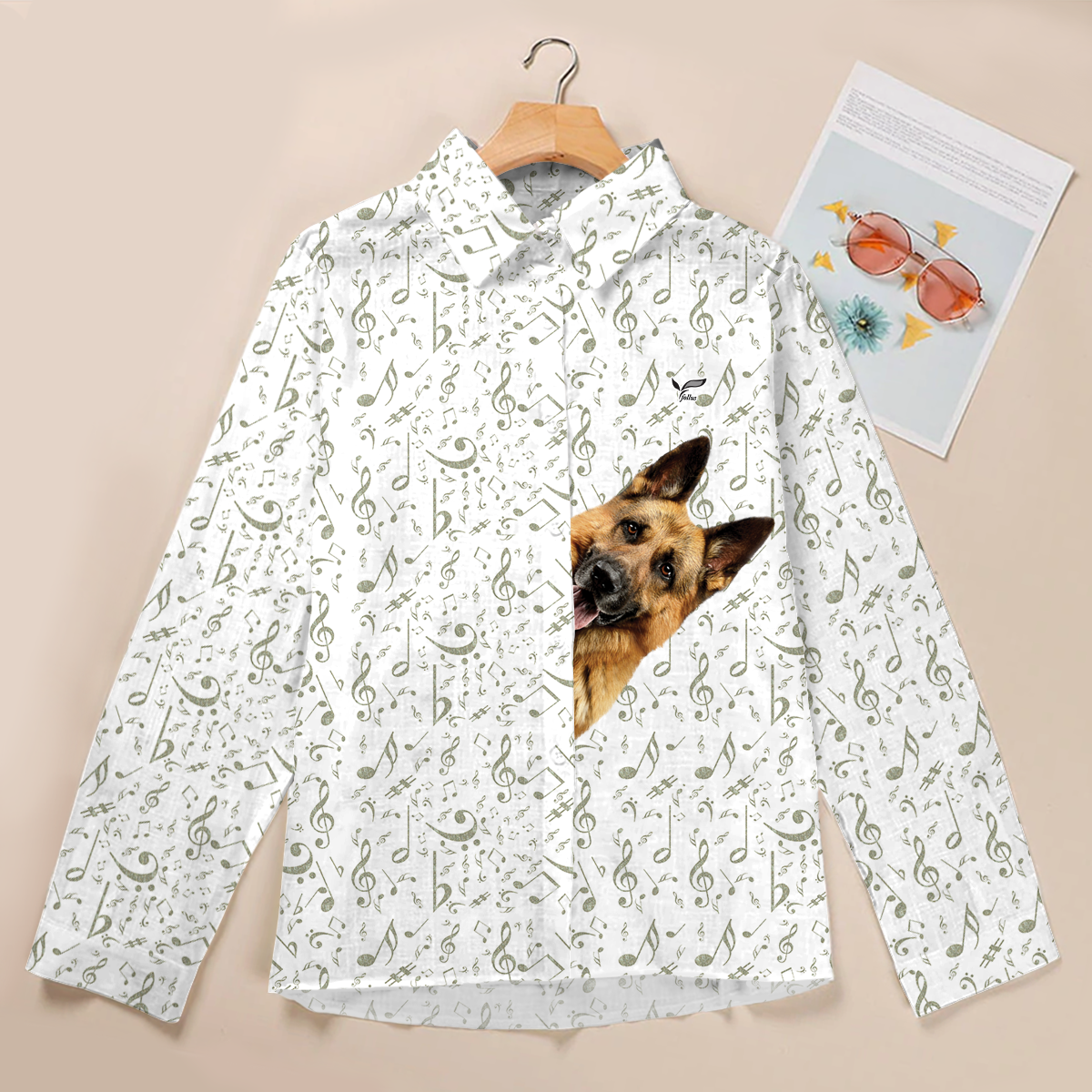 Music And German Shepherd Are All You Need - Follus Women's Long-Sleeve Shirt