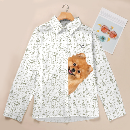 Music And Pomeranian Are All You Need - Follus Women's Long-Sleeve Shirt