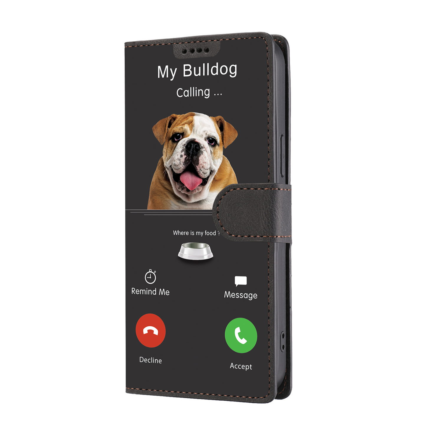 Meine Bulldogge ruft – Brieftaschen-Hülle V1