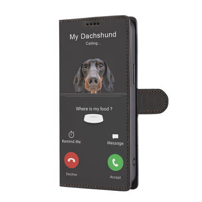 My Dachshund Is Calling - Wallet Case V3