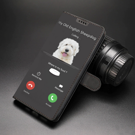 My Old English Sheepdog Is Calling - Wallet Case V1