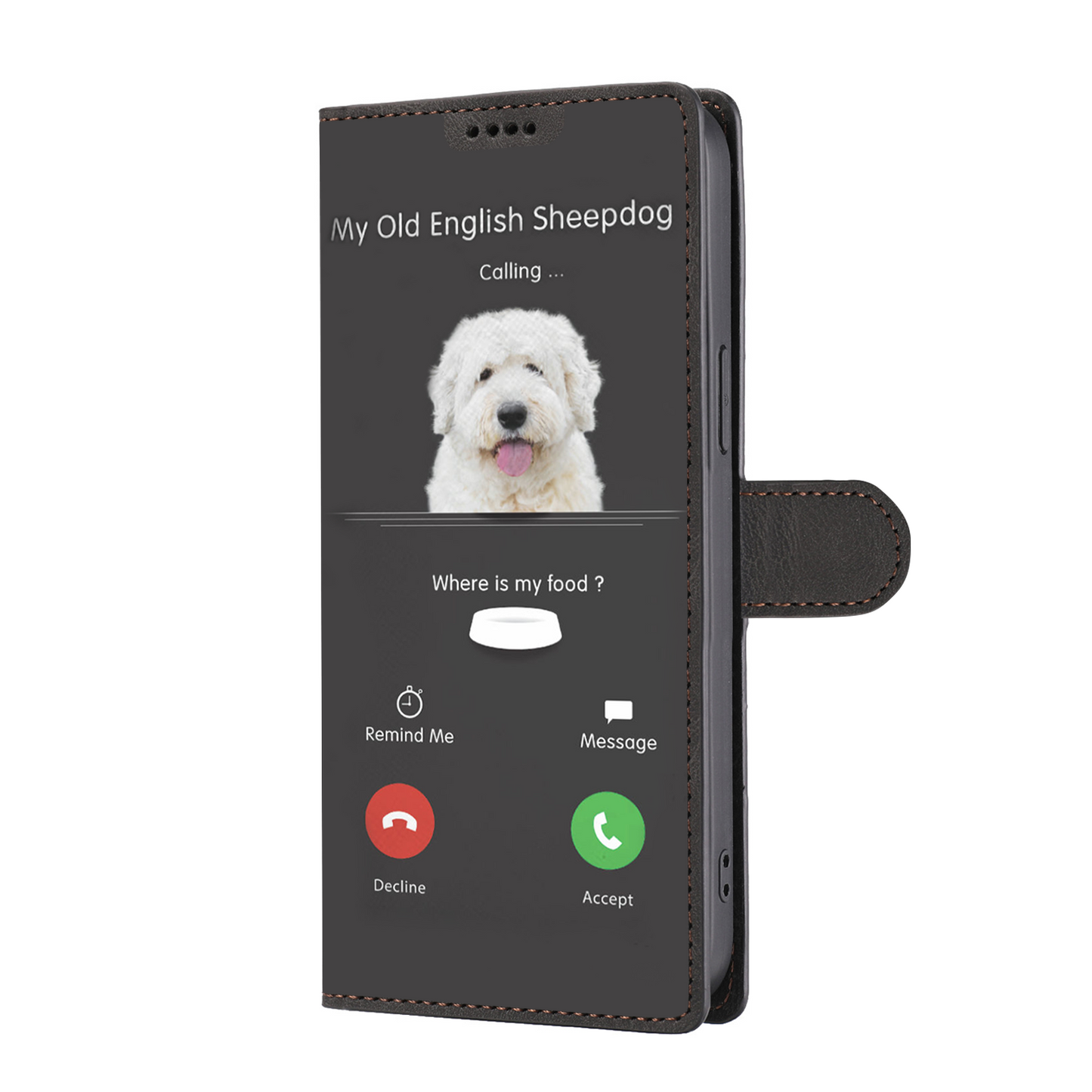 Mon vieux chien de berger anglais appelle - Étui portefeuille V1