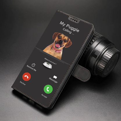 My Puggle Is Calling - Wallet Case V1