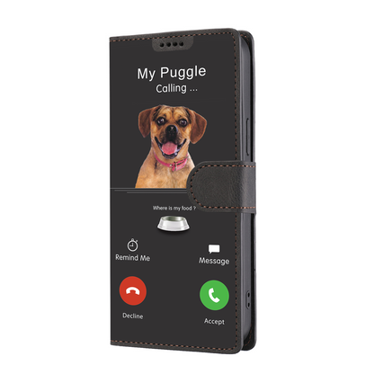 My Puggle Is Calling - Wallet Case V1