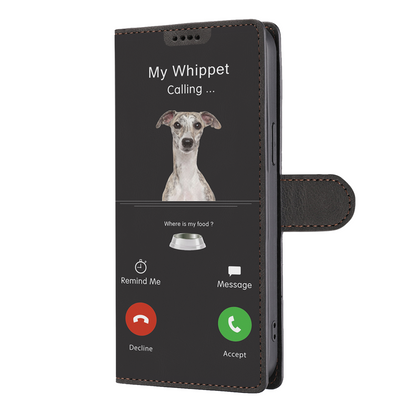 Mon Whippet appelle - Étui portefeuille V1