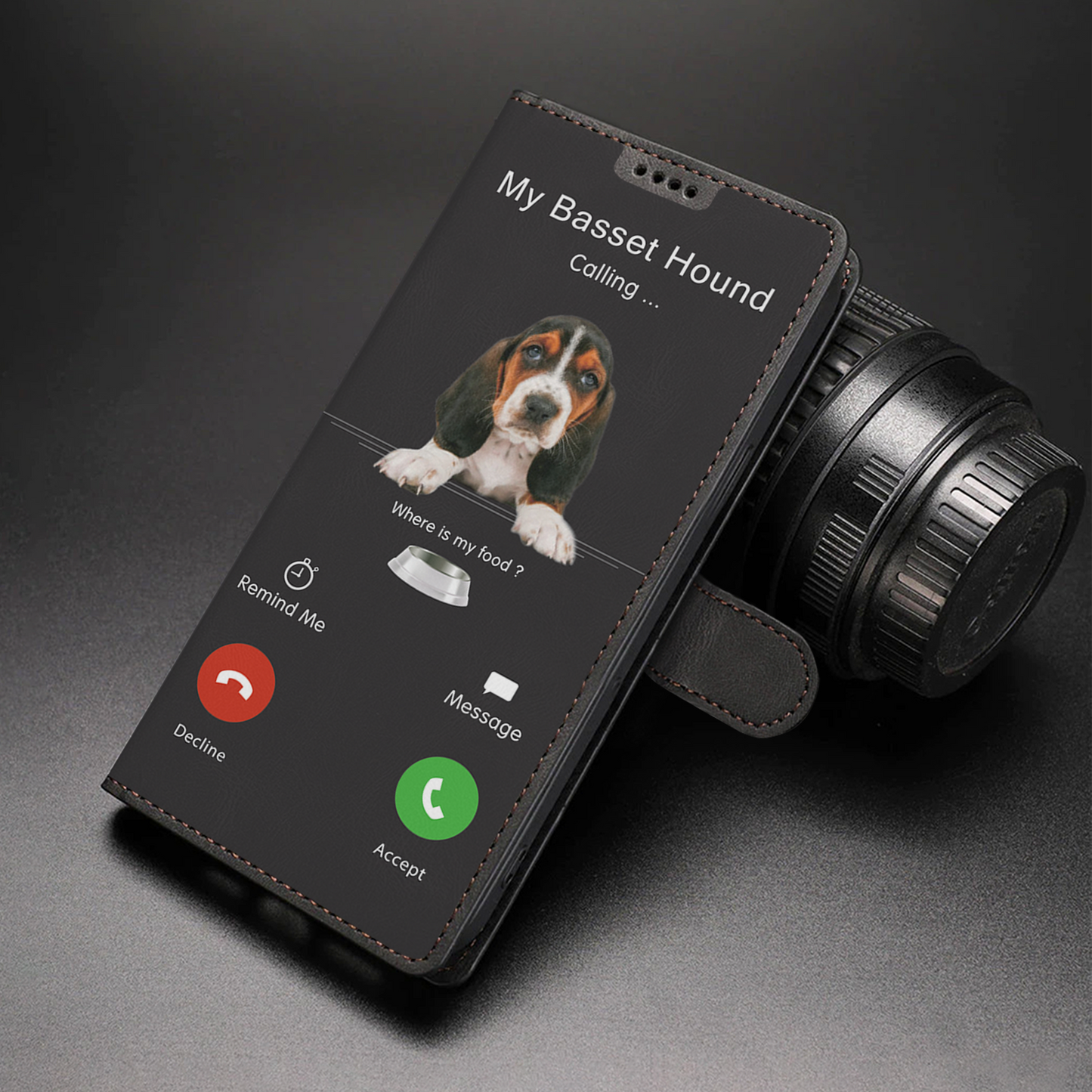 My Basset Hound Is Calling - Wallet Case V1
